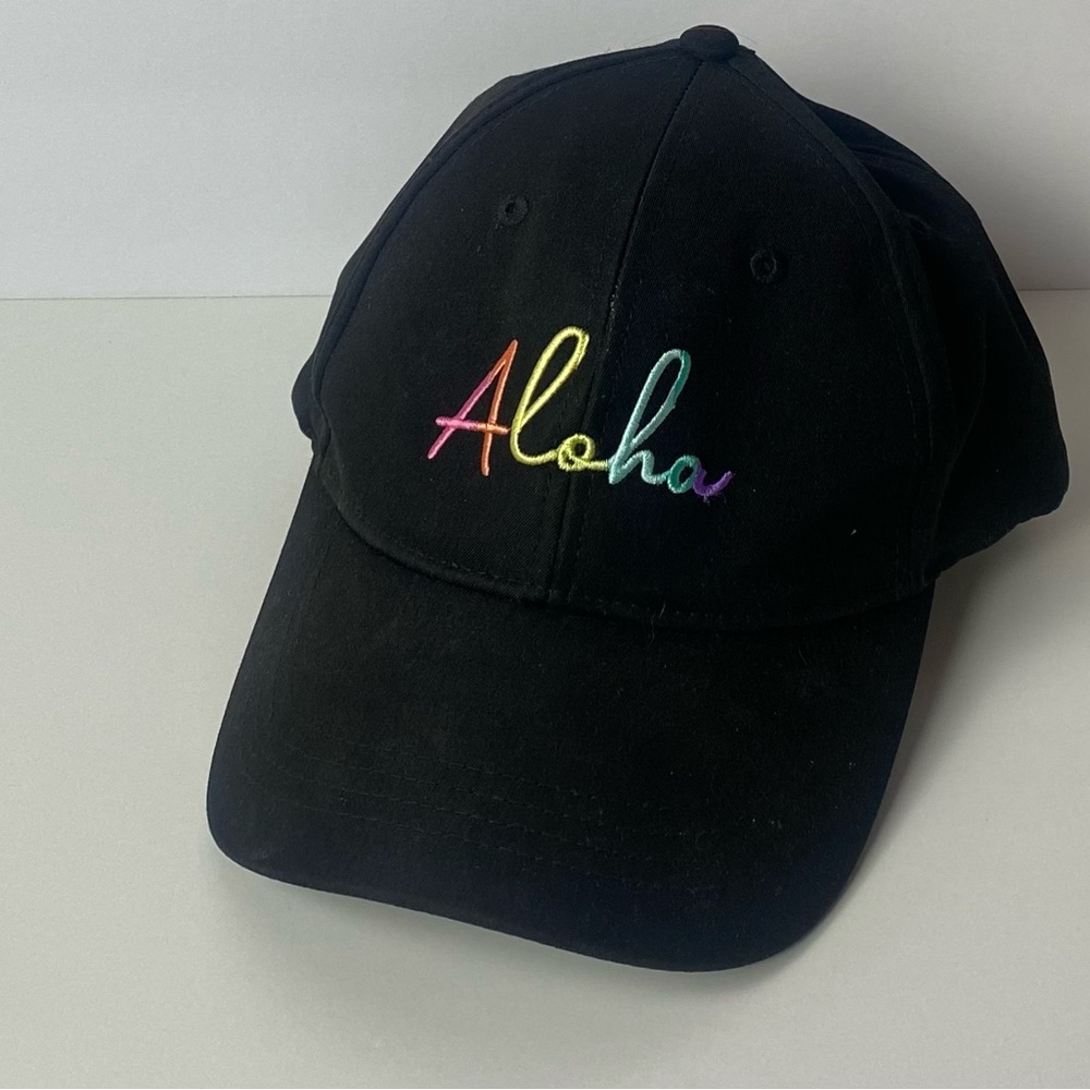 Tommy Bahama Black Aloha Cap